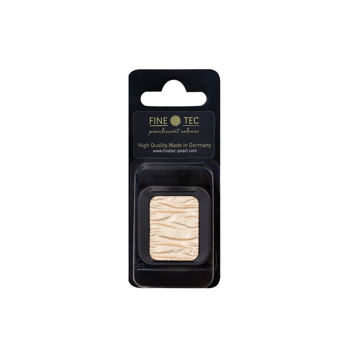 Finetec Pastilla de acuarela nacarada Champán Plata Finetec Pastilla de acuarela nacarada Champán Plata